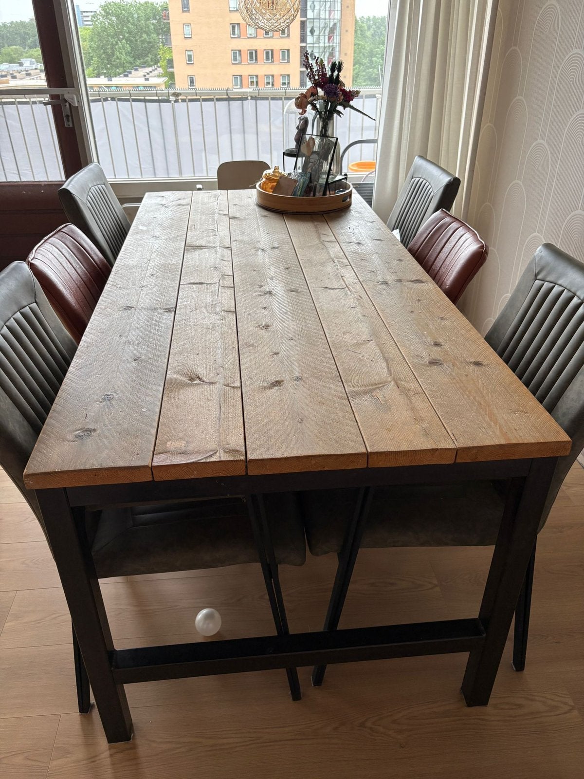 eetkamerset, Huis en Inrichting, Complete eetkamers, Zo goed als nieuw, 4 tot 6 stoelen, Ophalen of Verzenden
