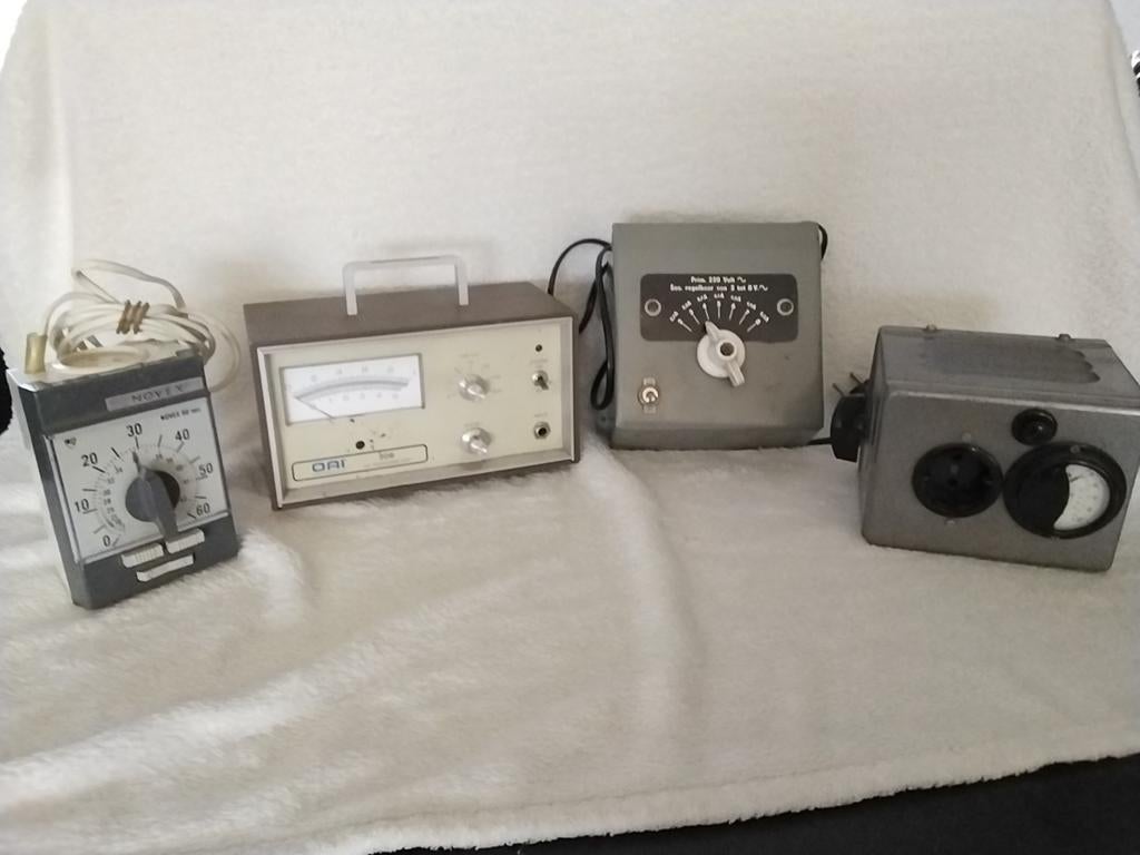 Set van 4 oude meetinstrumenten, Ophalen of Verzenden