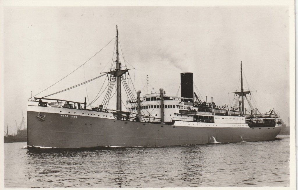 schip Kota Gede  Kon. Rotterdamsche Lloyd, Verzenden, 1940 tot 1960, Ongelopen, Voertuig