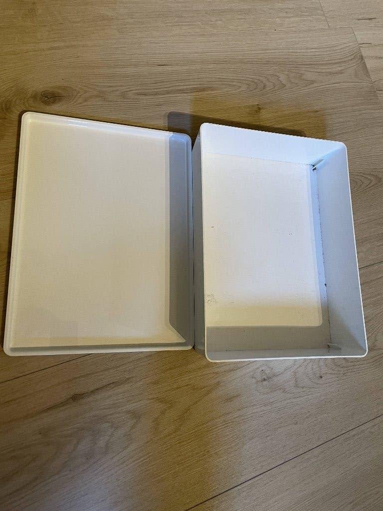 5x Opbergbakken met deksels, Doe-het-zelf en Verbouw, Kratten en Dozen, Ophalen, Doos, Minder dan 35 cm, Minder dan 50 cm