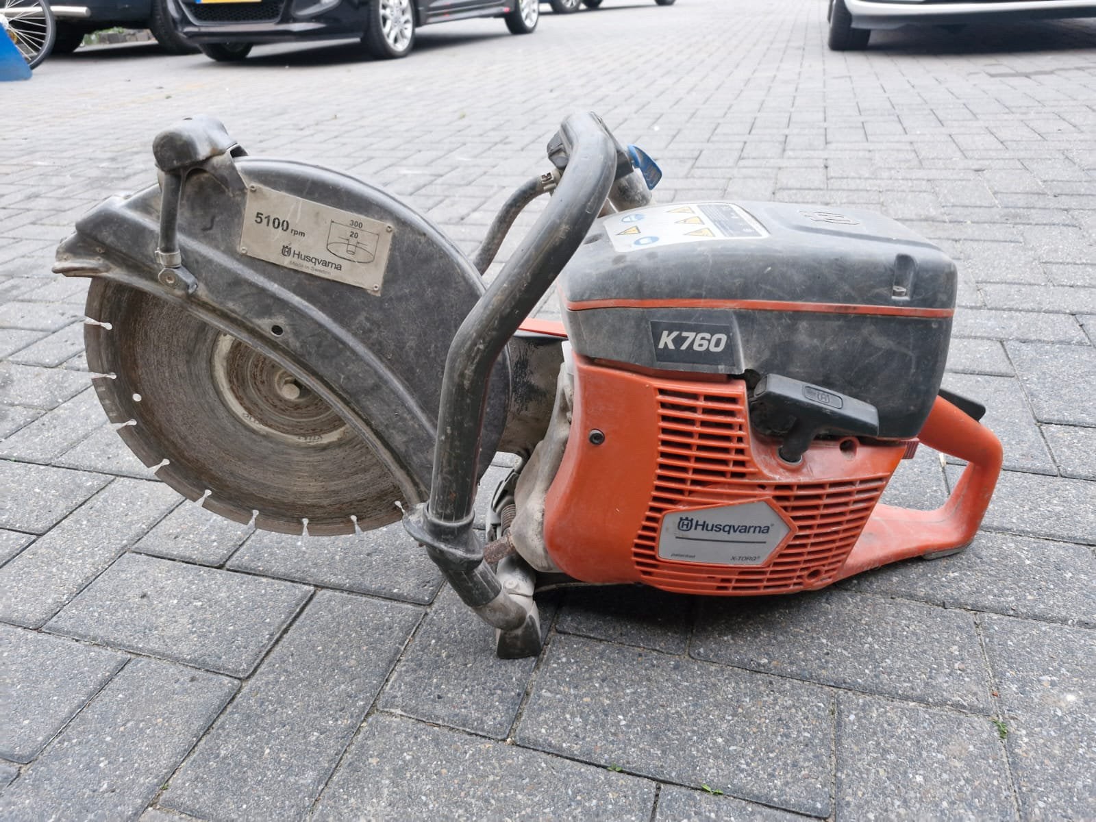 Husqvarna bandenzaag k760 300mm, Ophalen, Gebruikt