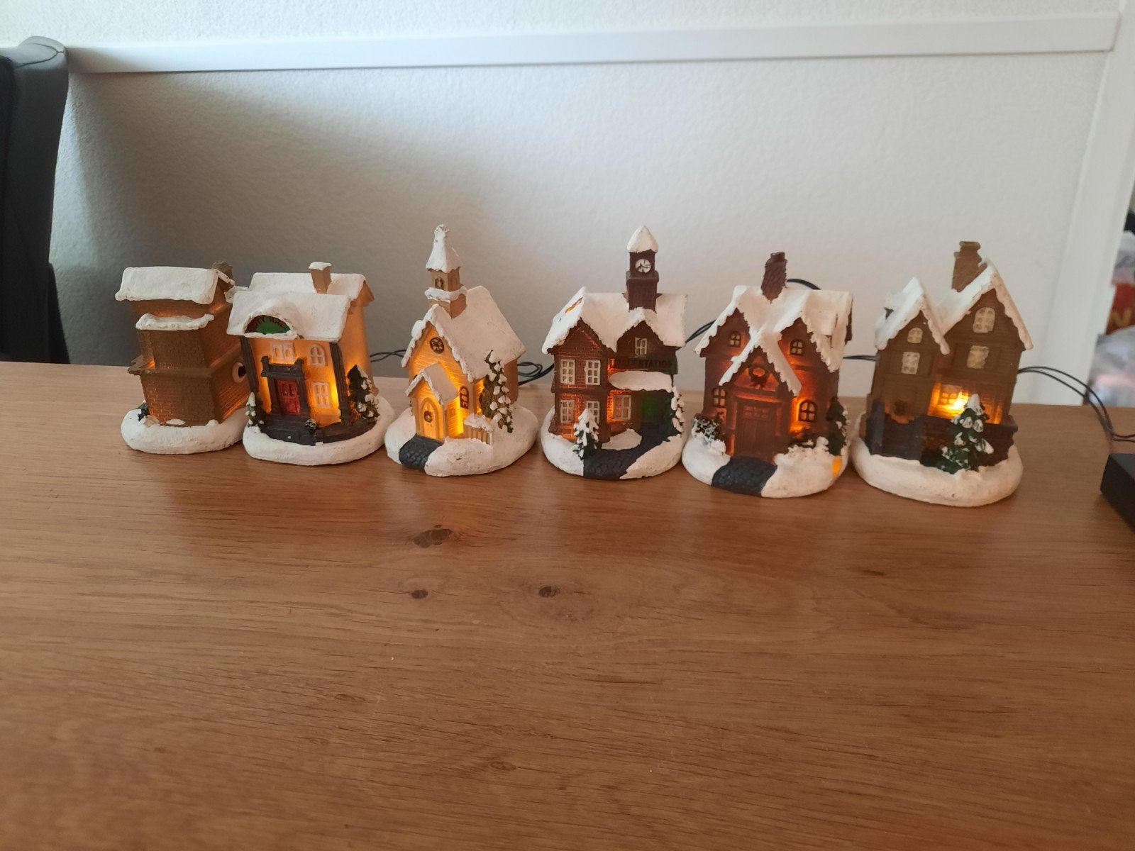 kerst huisjes, Ophalen