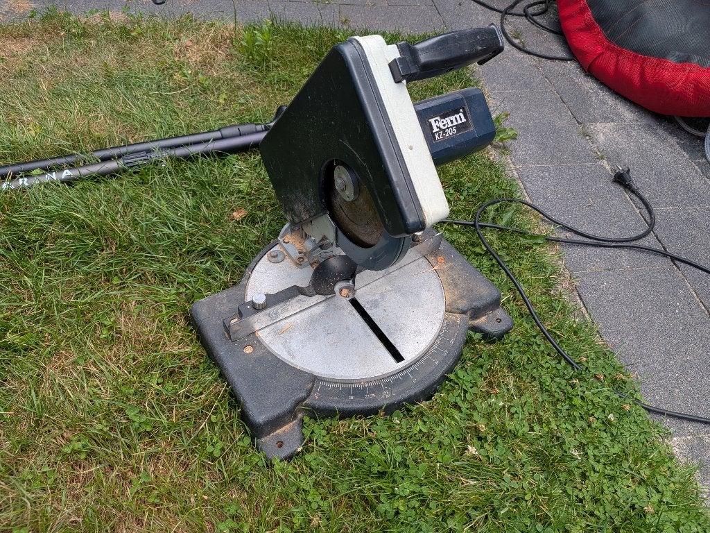 Afkortzaag, Doe-het-zelf en Verbouw, Gereedschap | Zaagmachines, Ophalen, Gebruikt, Afkortzaag, 30 tot 70 mm