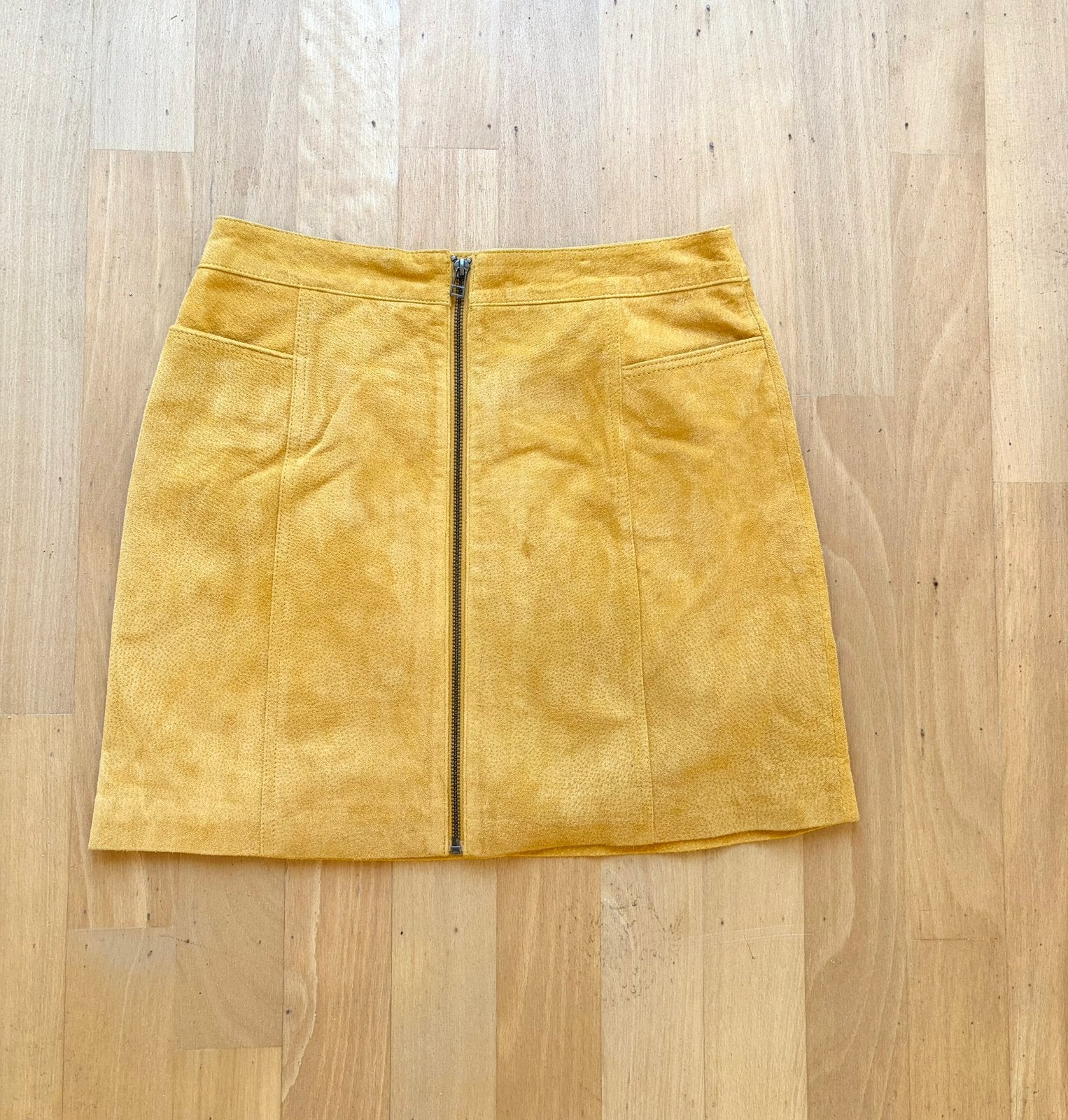 Nieuw suede rok Costes, Verzenden, Geel, Nieuw, Maat 36 (S)