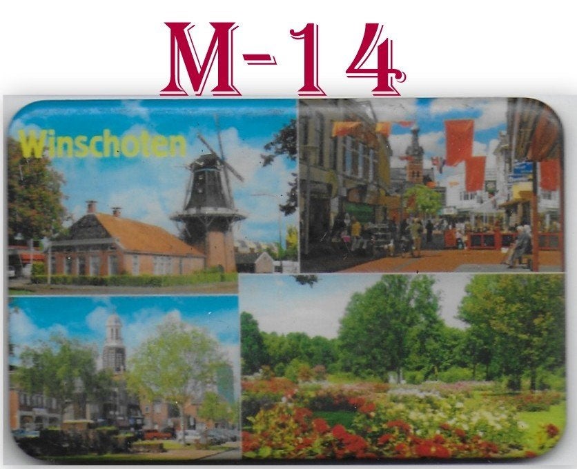 M14 Koelkastmagneetje Winschoten, Ophalen of Verzenden, Zo goed als nieuw