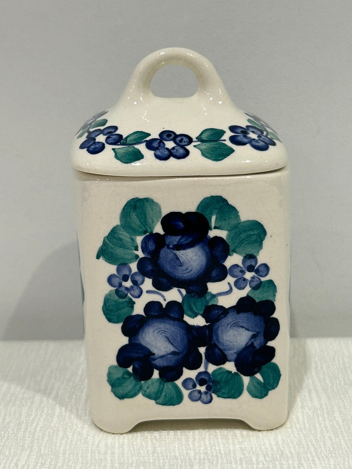 Vintage Poolse Voorraadpot - Fajans Włocławek (Model 9103), Ophalen of Verzenden