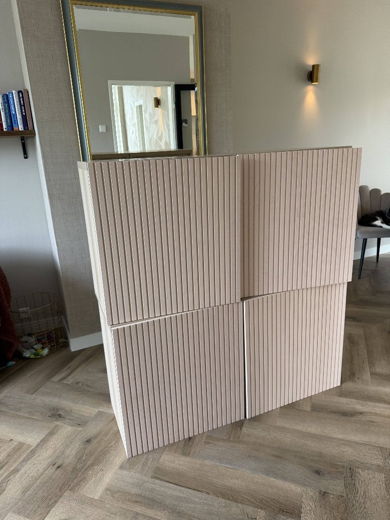 6x IKEA BESTÅ kasten met BJÖRKÖVIKEN fronten, Ophalen, Met deur(en), 50 tot 100 cm, Zo goed als nieuw