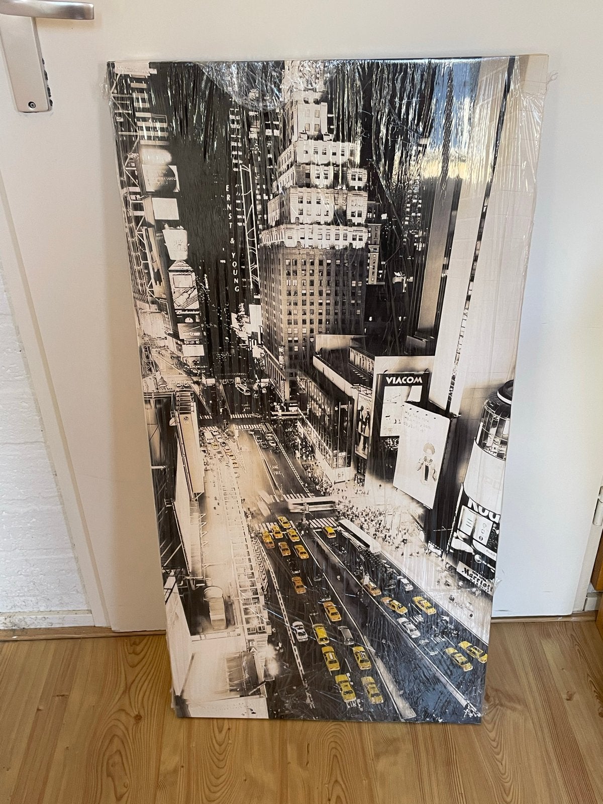 Canvas schilderij New York City - Times Square, Ophalen, Minder dan 50 cm, Zo goed als nieuw, Schilderij