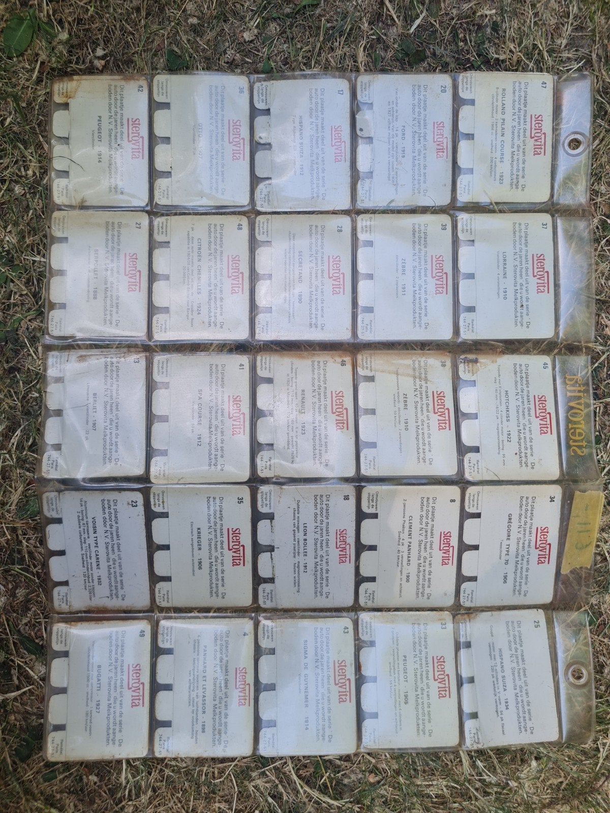 Sterovita Oldtimers Kaartjes - Complete Set, Ophalen of Verzenden, Gebruikt, Auto's