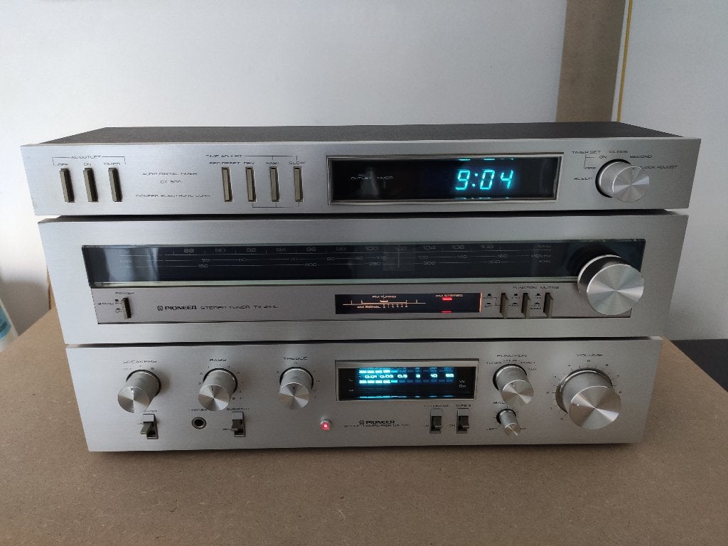 Pioneer SA 510 versterker  DT 500 timer +  TX-410L blue line, Refurbished, Ophalen of Verzenden, Pioneer, Minder dan 60 watt
