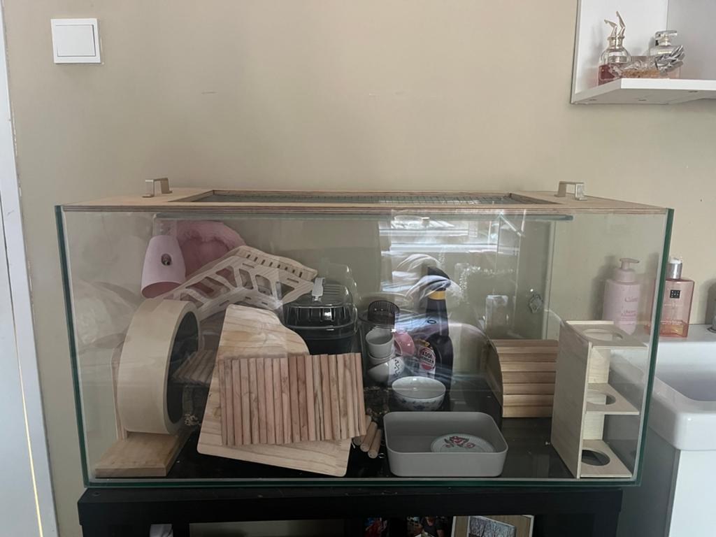 Hamster hok alles der op en der aan, Dieren en Toebehoren, Ophalen, Zo goed als nieuw, Overige typen