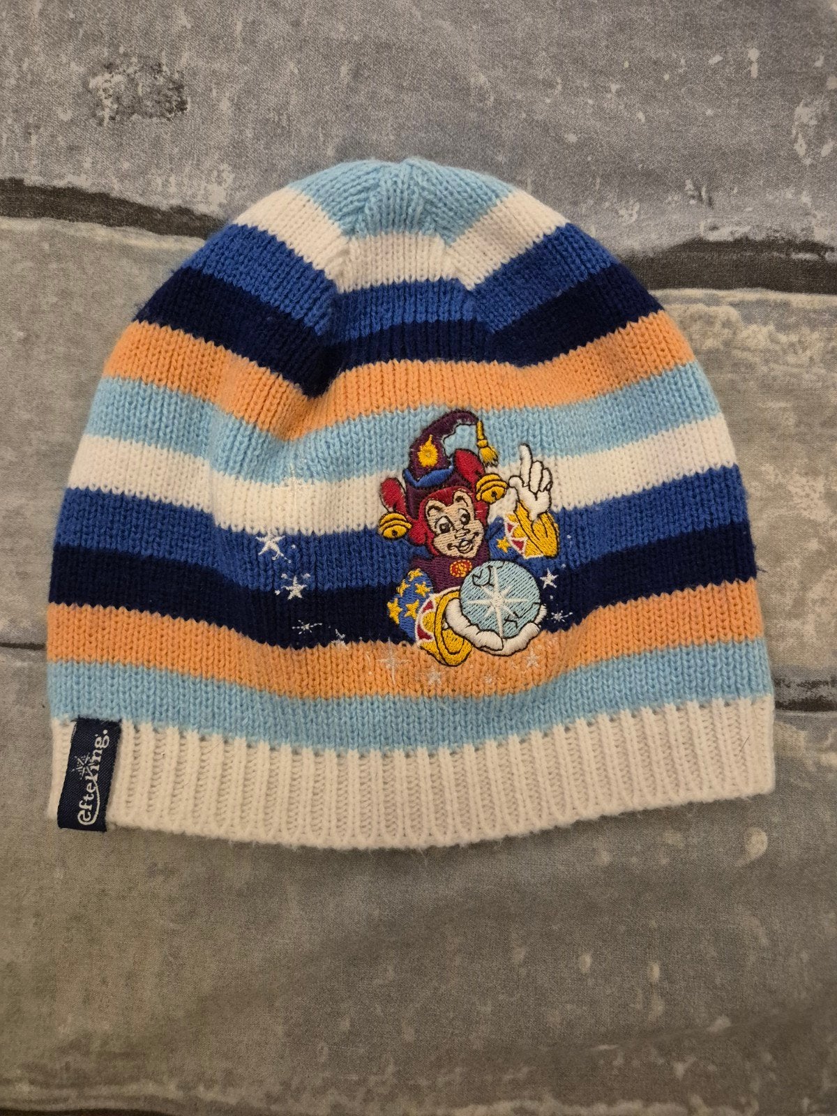 Efteling Pardoes Muts - Gestreepte Kinder Muts, Jongen of Meisje, Efteling, Ophalen of Verzenden, Zo goed als nieuw