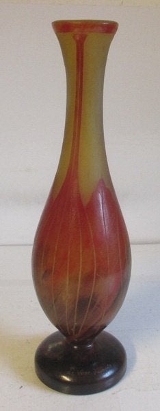 originele acid etched Schneider Le Verre Francais 45, Antiek en Kunst, Antiek | Glas en Kristal, Verzenden