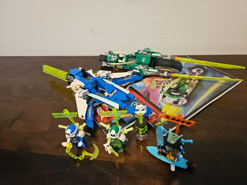 Lego Ninjago - Jay en Lloyd supernsnelle racers - 71709, Ophalen, Inclusief minifiguren, Lego, Zo goed als nieuw