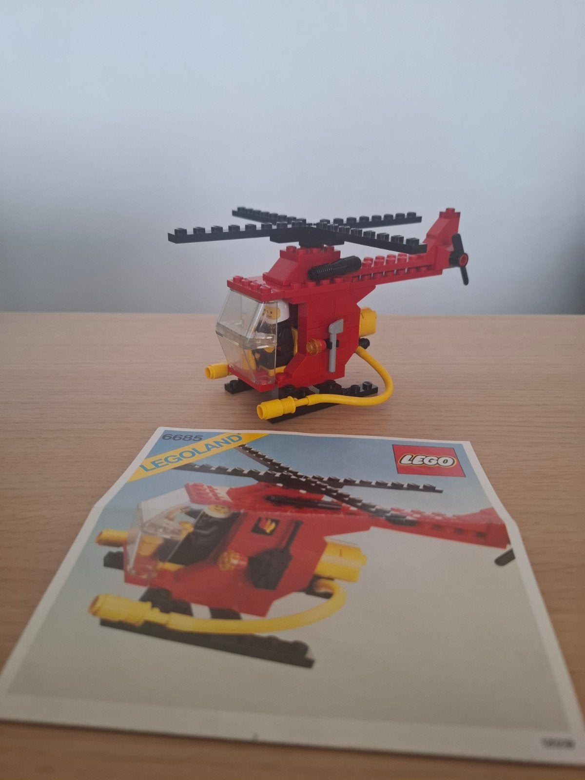 LEGO Legoland 6685 Brandweer Helikopter met instructies, Ophalen of Verzenden, Gebruikt, Overige merken