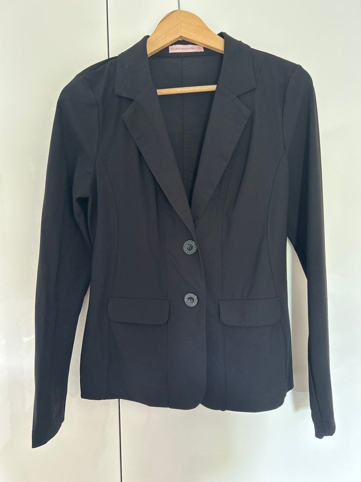 Studio Anneloes Zwarte Blazer Maat S, Zwart, Ophalen of Verzenden, Jasje, Maat 36 (S)