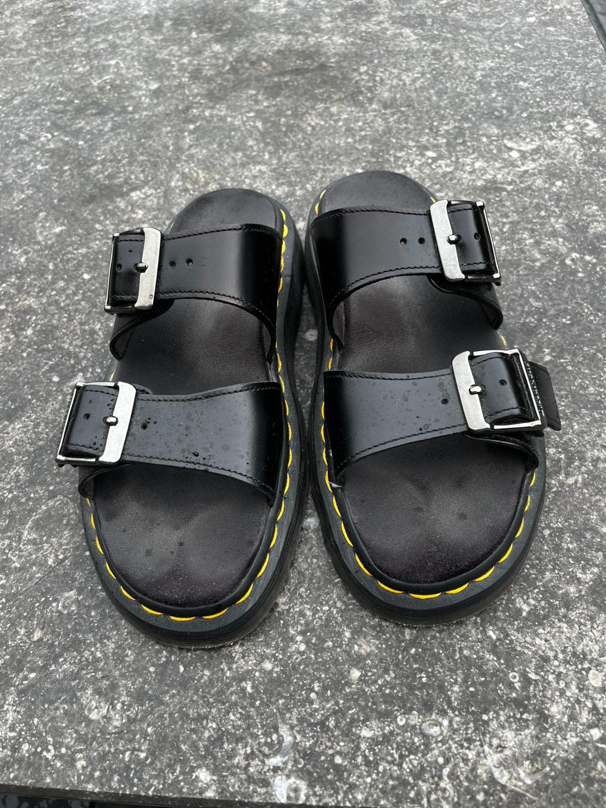 Dr Martens sandalen/ slippers m 38, Zwart, Zo goed als nieuw, Sandalen of Muiltjes, Ophalen of Verzenden