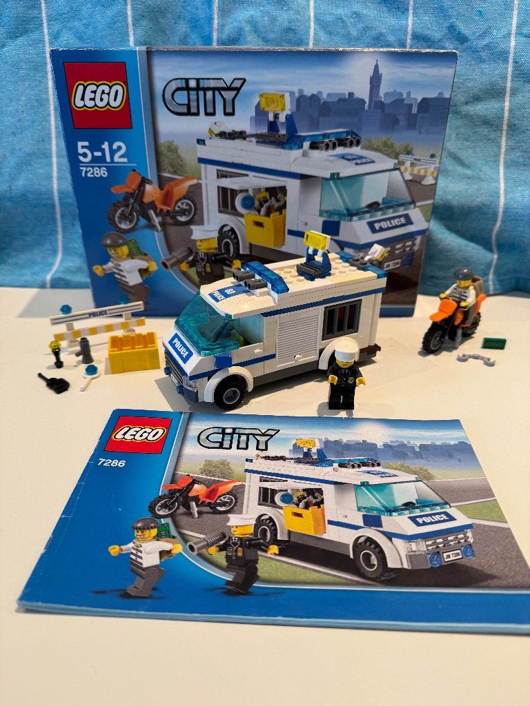 Lego City 7286 Gevangenentransport, Ophalen, Inclusief instructies, Lego, Complete set