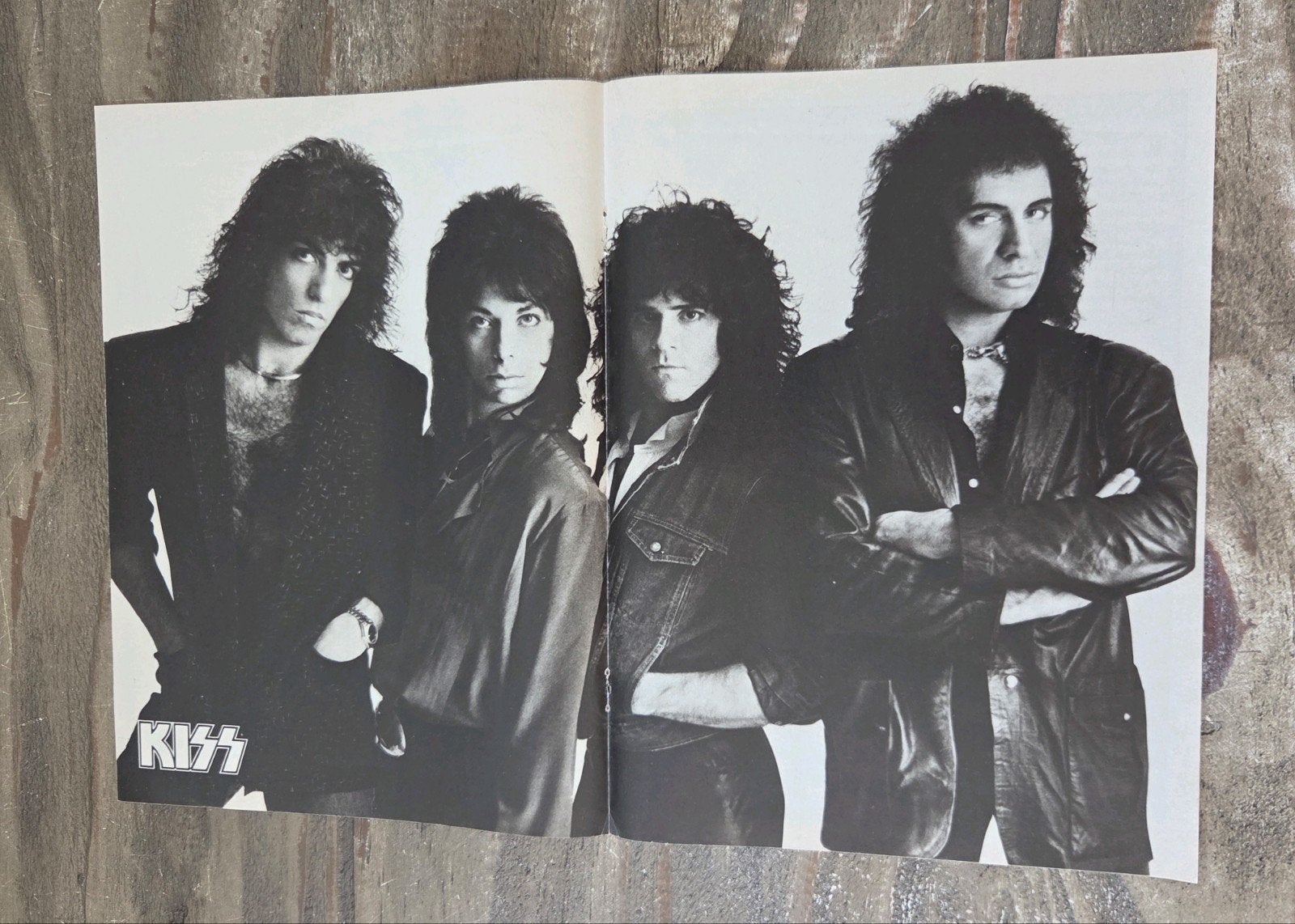 KISS Band Poster - Zwart-wit, Ophalen of Verzenden, Zo goed als nieuw, A1 t/m A3, Muziek