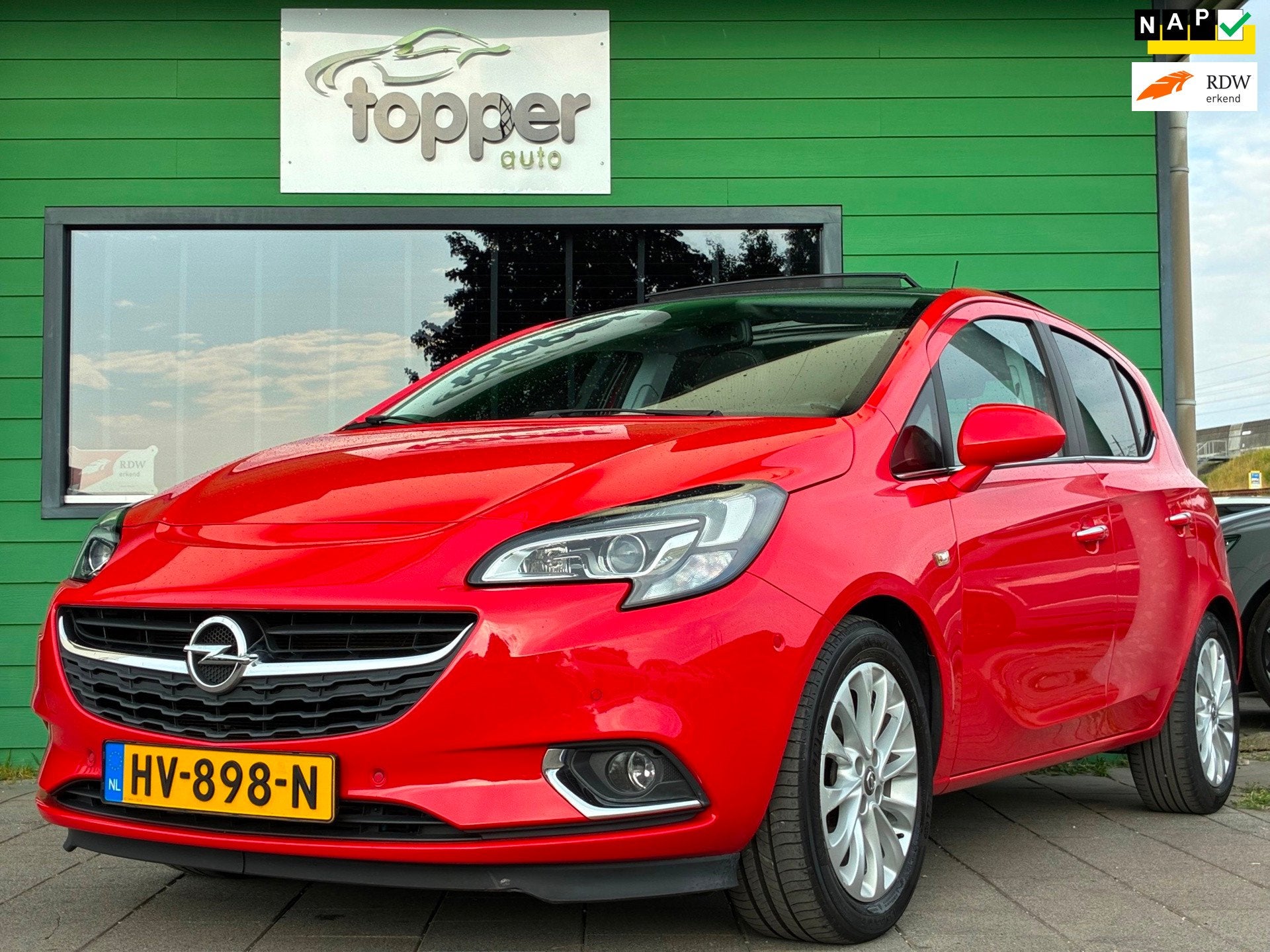 Opel Corsa 1.0 Turbo Cosmo|2e Eigenaar|Panoramadak|Camera|Cr, Auto's, Opel, Voorwielaandrijving, Gebruikt, Euro 6, Automatische klimaatregeling