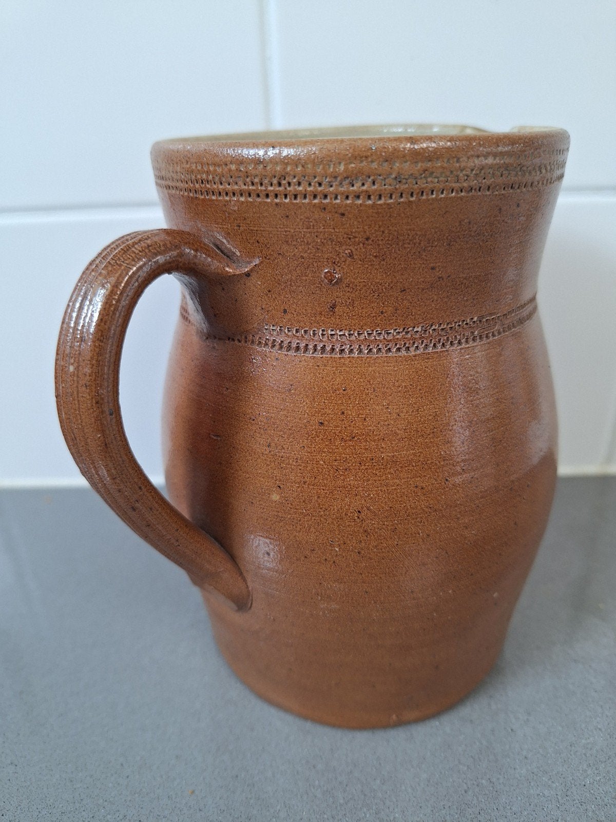 Vintage Franse greskan/kruik Grès de Bonny , antiek, Antiek en Kunst, Antiek | Keramiek en Aardewerk, Ophalen of Verzenden