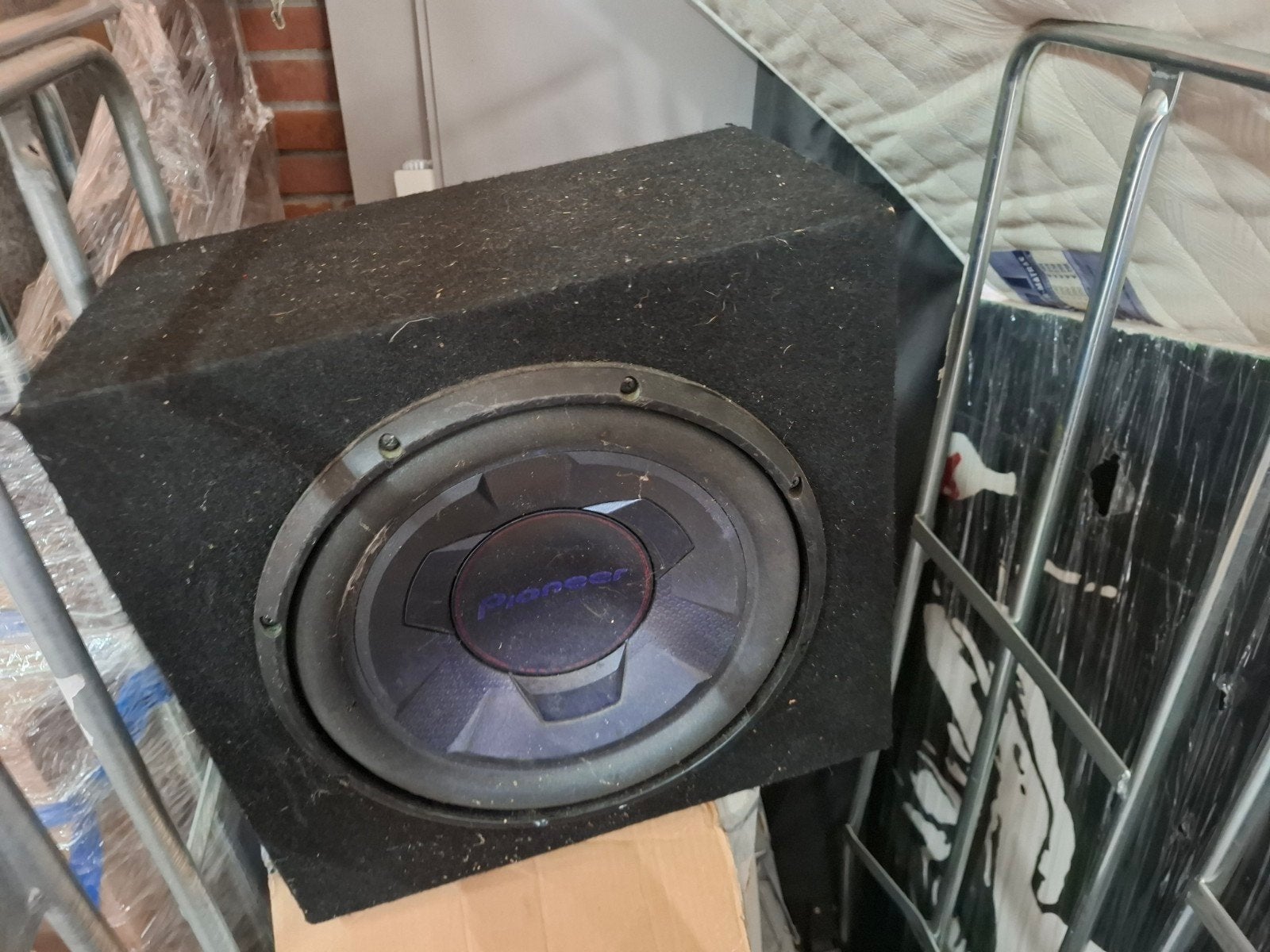 Pioneer Subwoofer in Behuizing - Krachtige Bas voor Auto, Ophalen, Gebruikt, Onbekend, Onbekend