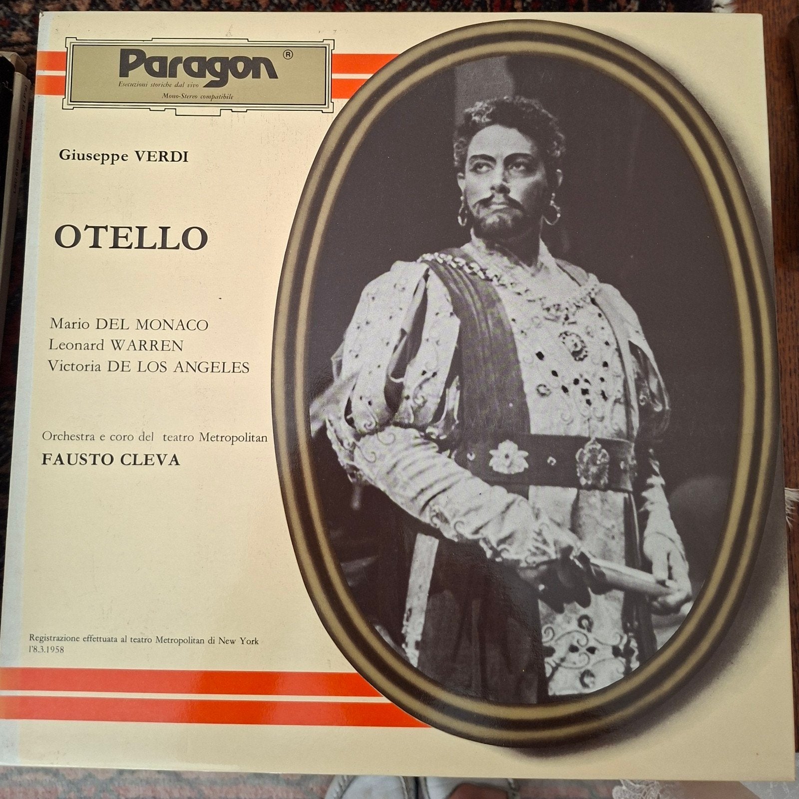Giuseppe Verdi - Otello (Paragon, 1958) - Klassieke Opera, Verdi, Opera of Operette, Ophalen of Verzenden, Zo goed als nieuw