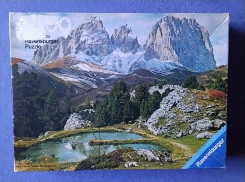 Ravensburger puzzel 'Langkofel Dolomiten', Ophalen, 500 t/m 1500 stukjes, Zo goed als nieuw, Legpuzzel