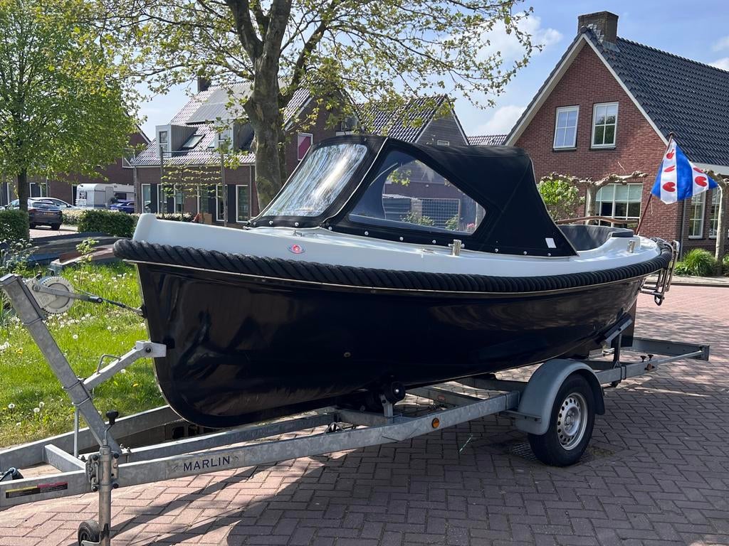 Sphinx 580 - Elektrische Sloep - Nieuwstaat! Inruil mogelijk, Watersport en Boten, Sloepen, Ophalen, Tot 10 pk, Binnenboordmotor