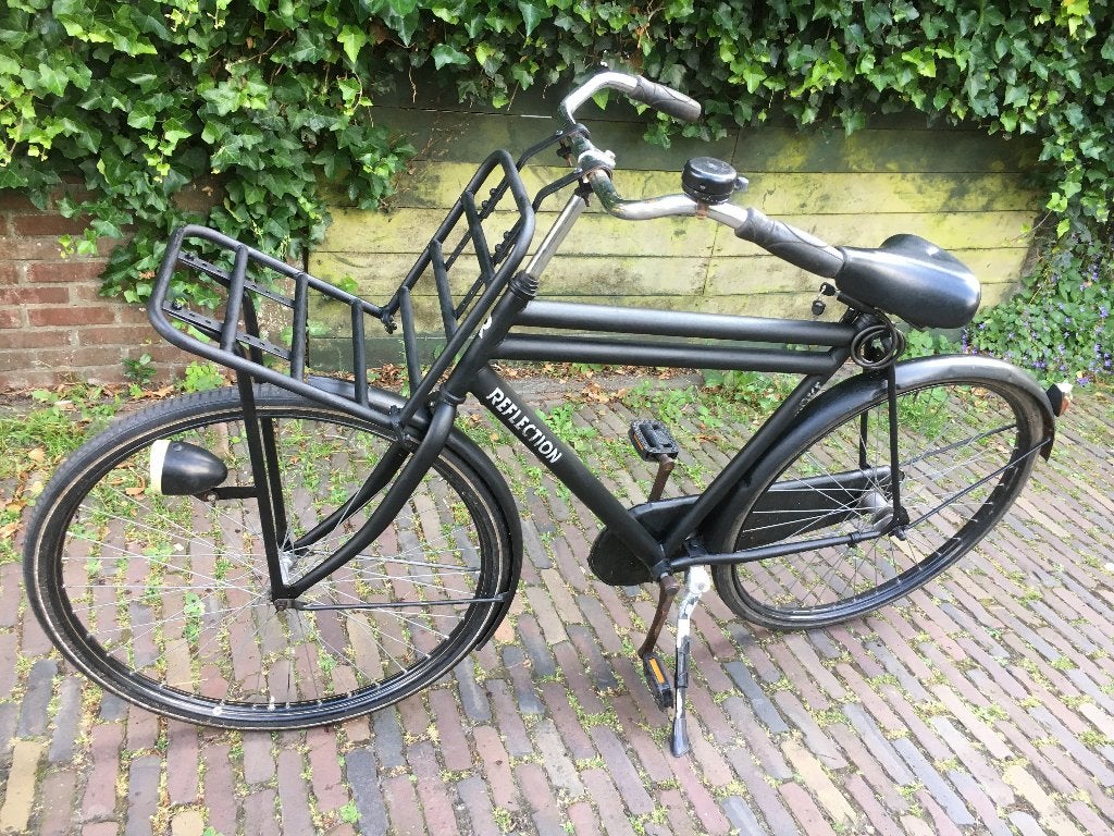 Heren fiets 28 inch, slot, verlichting, frame 60cm, interess, Terugtraprem, Gebruikt, 57 tot 61 cm, Ophalen