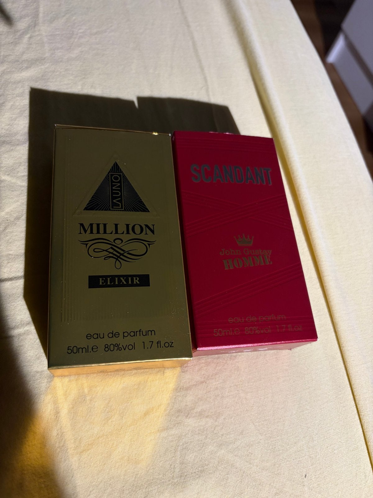 Nieuwe parfums: Million Elixir en Scandant Homme (ook los), Sieraden, Tassen en Uiterlijk, Ophalen of Verzenden, Nieuw