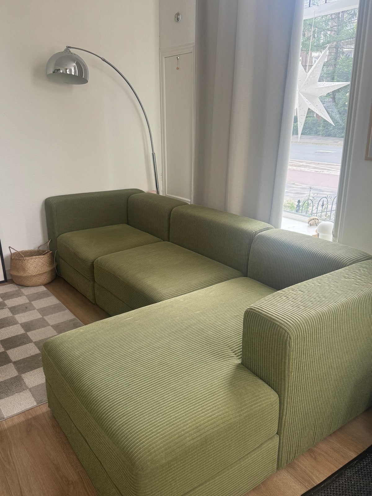 Jättebo Ikea bank groen, Ophalen, Gebruikt, Stof