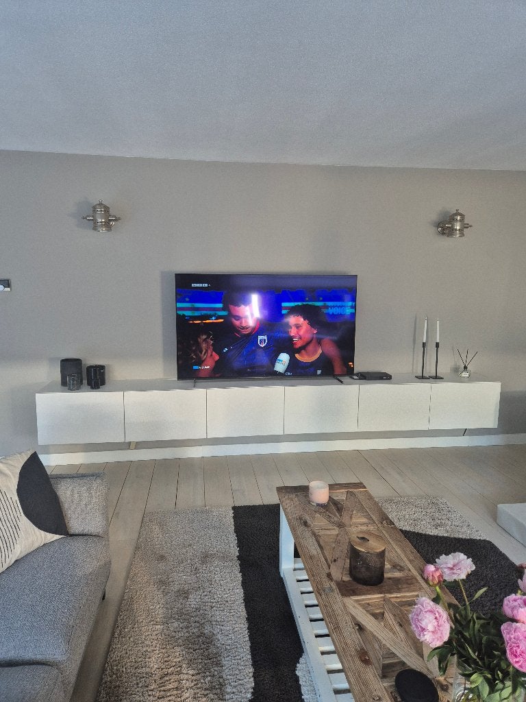 wandmeubel zwevend wit, Huis en Inrichting, Ophalen, 300 cm of meer, Zo goed als nieuw, Minder dan 100 cm