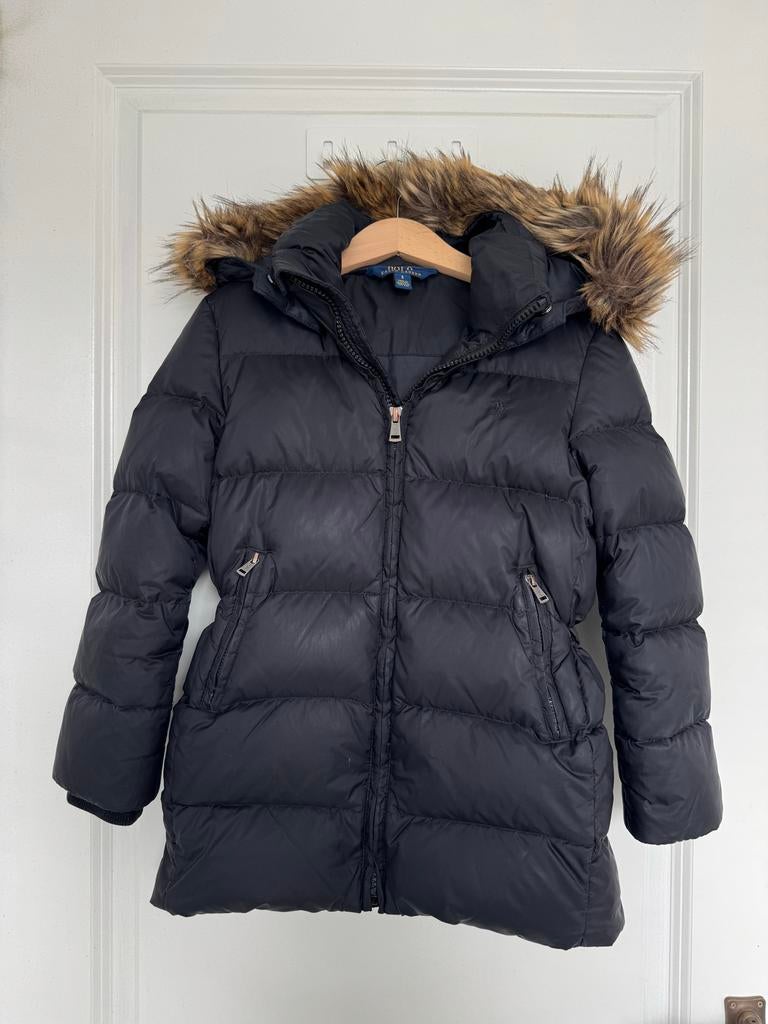 Ralph Lauren maat 6 winterjas zwart puffer, Ophalen of Verzenden, Zo goed als nieuw, Ralph lauren, Meisje