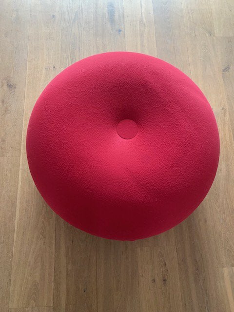 ronde poef van 78cm doorsnee, Ophalen, Gebruikt, Rond, Modern
