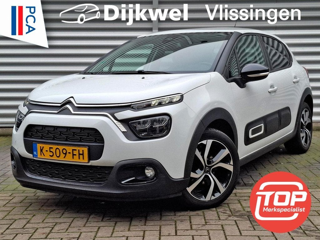 Citroen C3 1.2 Shine Clima/Nav/Cam/LMV, Euro 6, 1199 cc, 450 kg, Wit