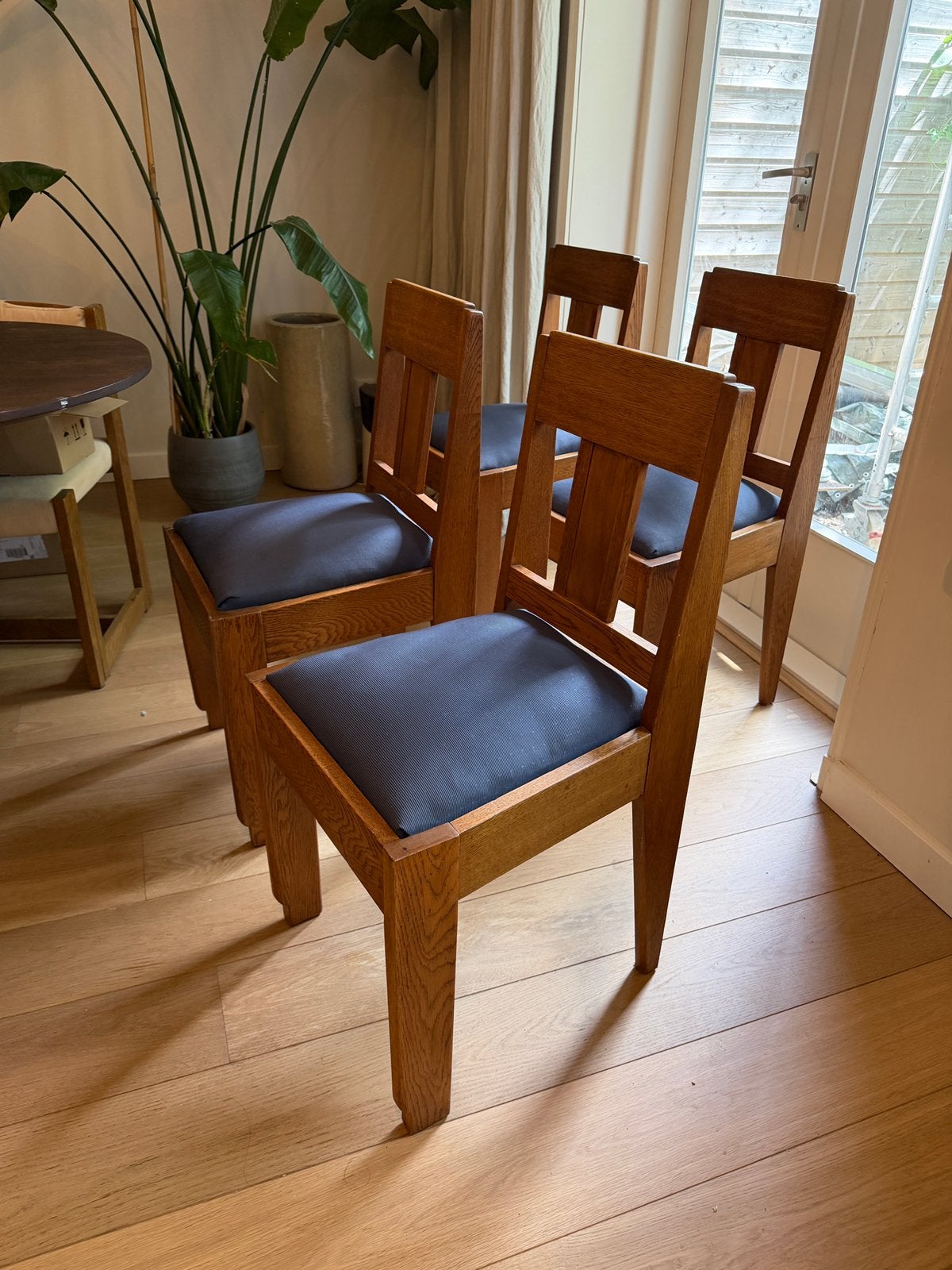Eetkamer stoelen, Ophalen, Gebruikt, Bruin, Art deco
