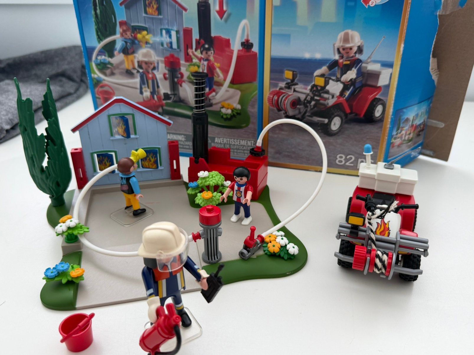 Playmobile brandweer, Kinderen en Baby's, Speelgoed | Playmobil, Ophalen, Gebruikt, Complete set, Overige typen