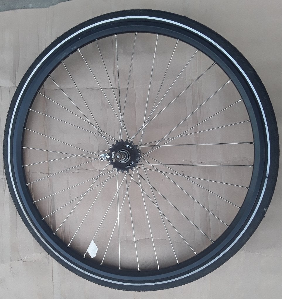 Wiel terugtraprem 28 inch Goed Rijdende Conditie  Bieden Mag, Ophalen, Zo goed als nieuw, Ligfiets, Wiel