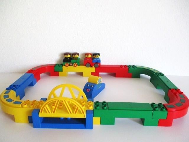 duplo monorail met romp poppetjes en ophaal brugje, Ophalen of Verzenden, Gebruikt, Complete set, Duplo