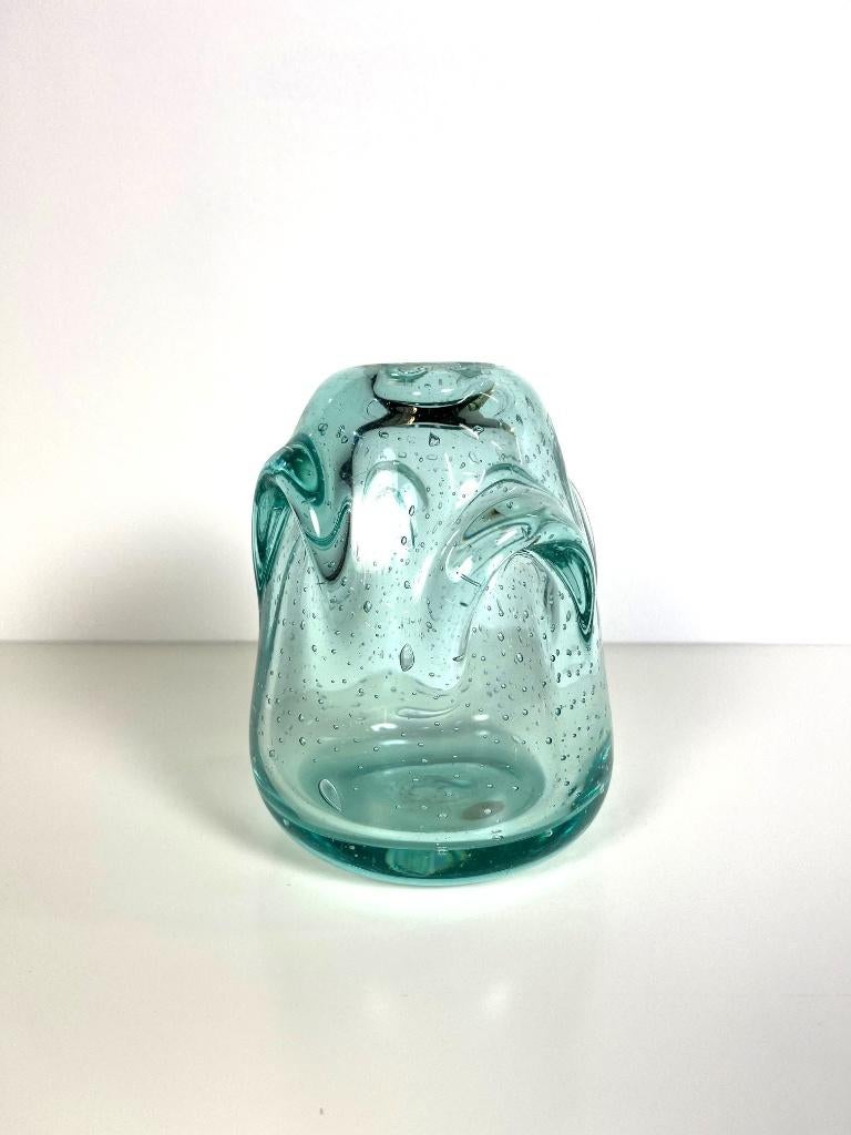 Handgeblazen Zweedse glazen vaas, Börne Augustsson, jaren 40, Antiek en Kunst, Antiek | Glas en Kristal, Ophalen of Verzenden