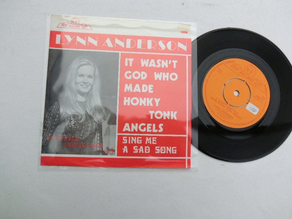 Lynn Anderson It wasn't god who made honky tonk, Ophalen of Verzenden, Zo goed als nieuw, 7 inch, Pop