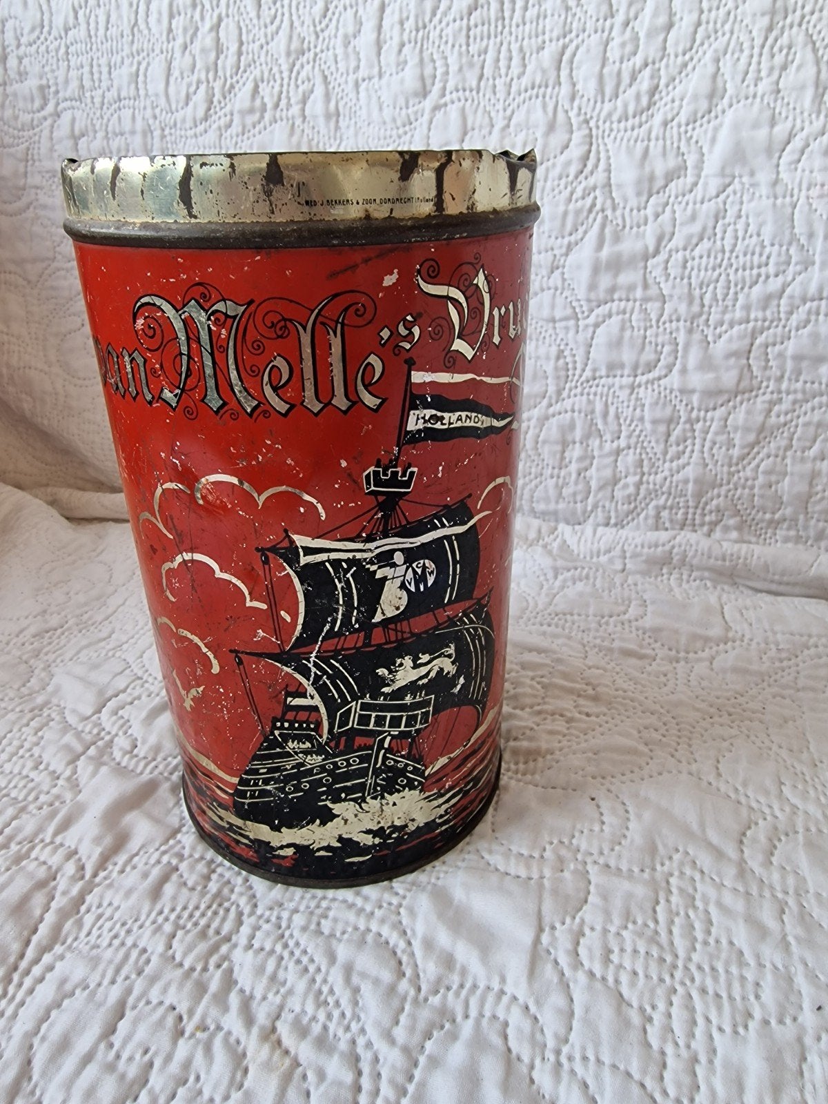 Vintage Van Melle's Drop Blik - Holland, Ophalen of Verzenden