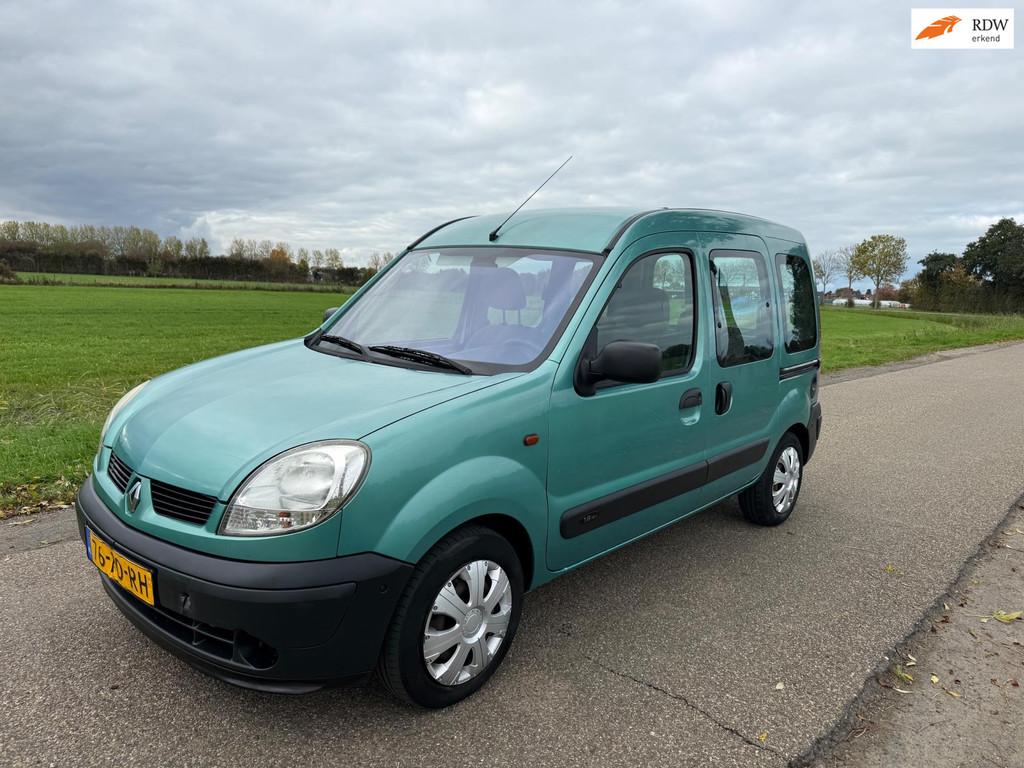 Renault Kangoo 1.6-16V Privilège Automaat/Airco/elekRamen, Auto's, Stof, Gebruikt, Metallic lak, 1095 kg