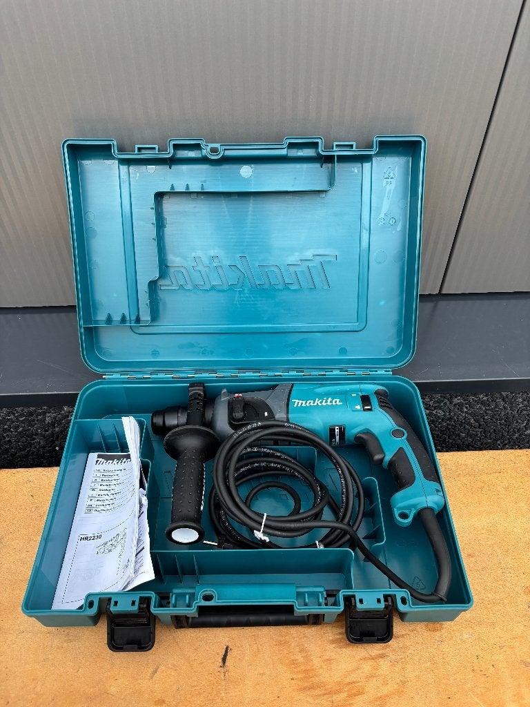 Makita HR2230 Boorhamer | SDS-PLUS | 710w 2.2J - HR2230, 600 watt of meer, Ophalen of Verzenden, Klopboormechanisme, Makita Nederland B.V.