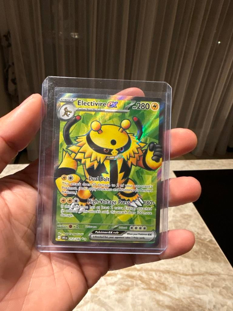Electivire ex 212/182 DRI Pokemon kaart, Ophalen of Verzenden, Zo goed als nieuw, Losse kaart, Foil