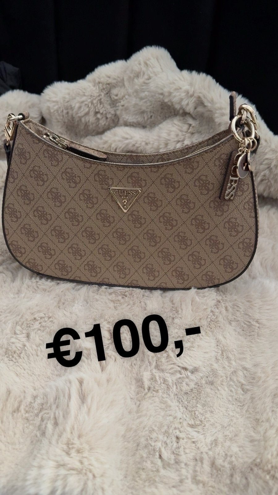 GUESS tas, Ophalen, Zo goed als nieuw, Zwart, Handtas
