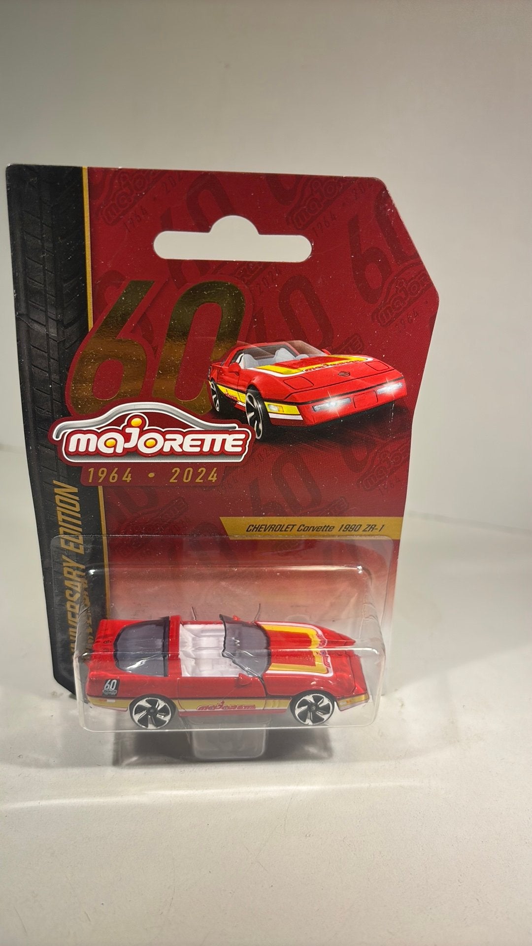 Chevrolet Corvette 1990 zr-1 majorette 1.64, Auto, Ophalen of Verzenden, A, A