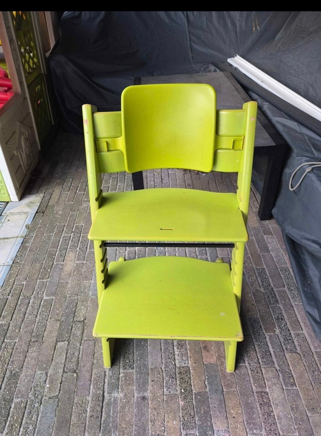 Stokke  triptrap meegroeistoel limoengroen, Ophalen
