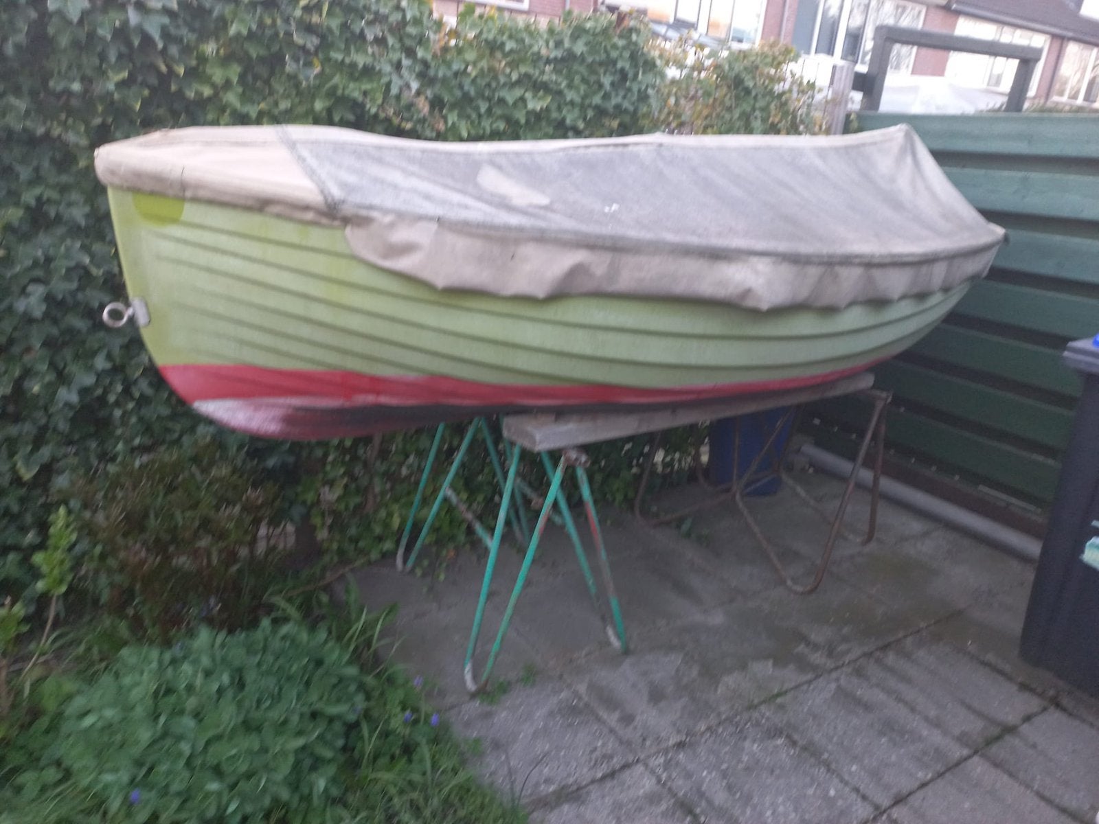 Bijbootje (BF28) met elektrische buitenboordmotor(Minn Kota), Watersport en Boten, Bootonderdelen, Ophalen, Zo goed als nieuw
